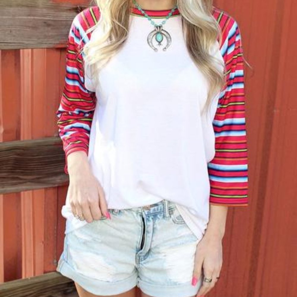 3/4 sleeve Raglan Tee
